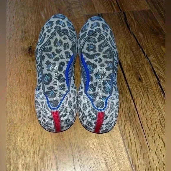Rothy’s Grey and blue leopard spotted flats - Picture 2 of 4